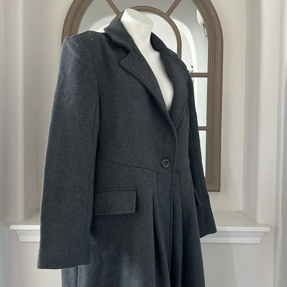 Free People Victoria Flared Wool-Blend Coat, NWT, Size M